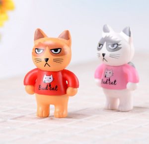 Miniture Fairy Garden Accessories Supplies Resin Cat Kids Toys Pot Bonsai Miniature Garden Terrariums Fairy Garden Animals Figurine Kits Items Decoration Cartoon Table Ornaments